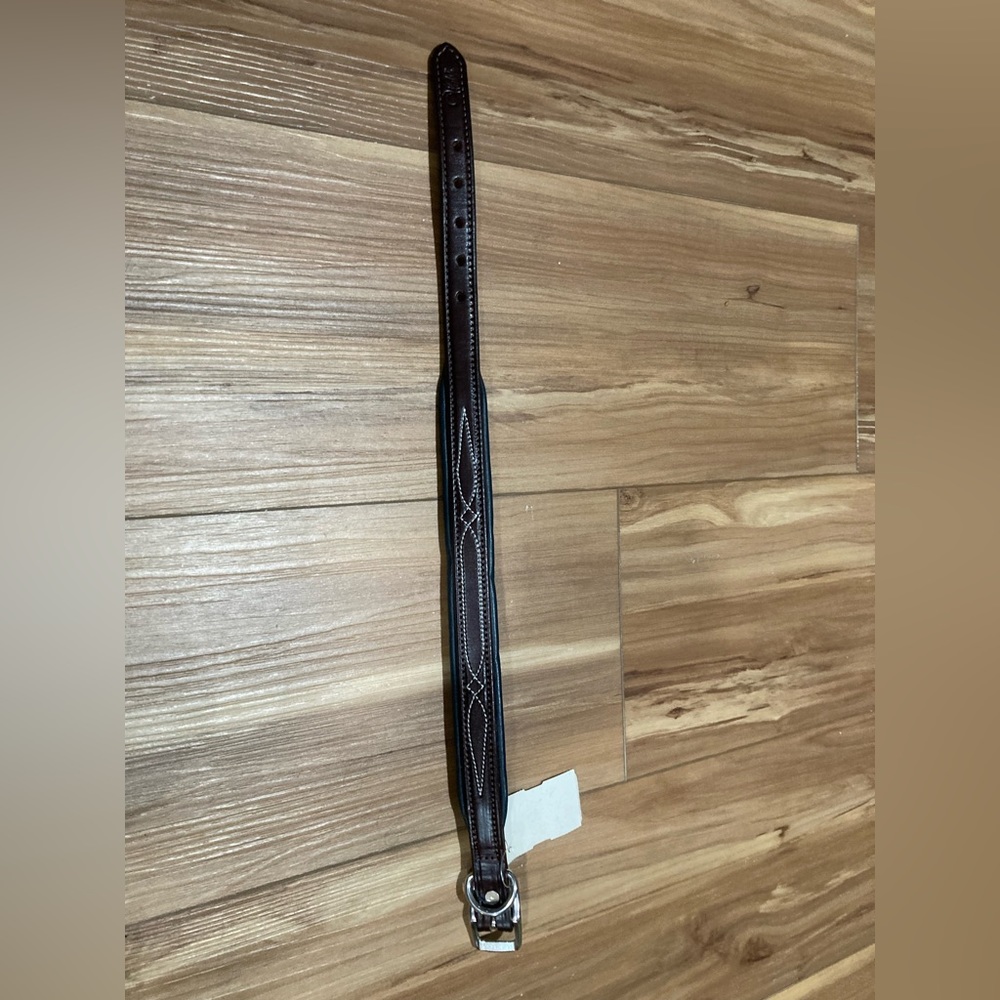 Leather Padded 16” Pet Collar NWT